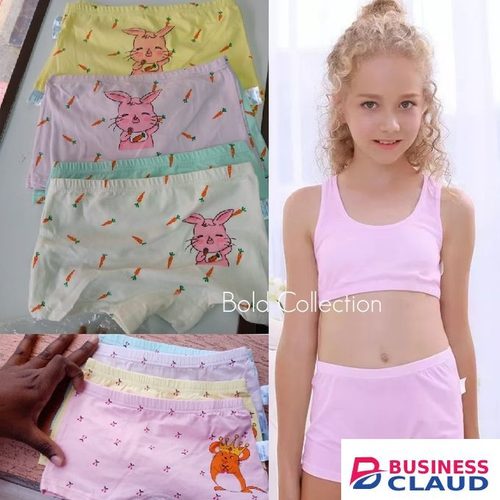 3PCs LOVELY Girls Boyshorts Pure Cotton Comfy Girls Boxers