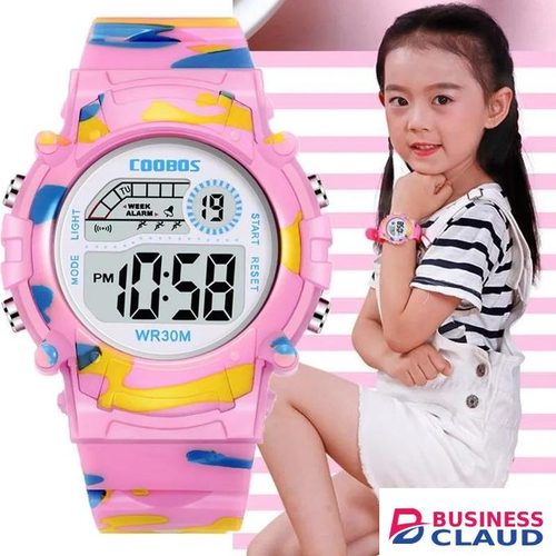 Girls Sports Kids Digital Watch With Alarm