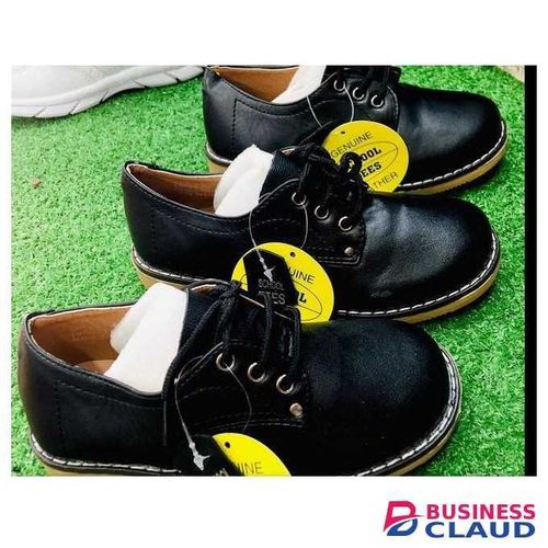 School Fees Durable Light Weight UNISEX lace up Leather School Shoes