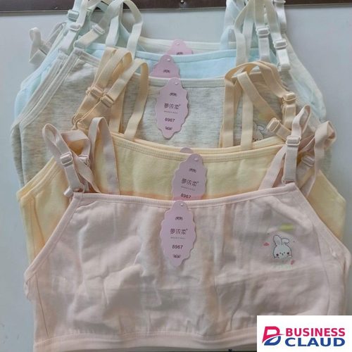 3PCs Pure Cotton Boobtop NON Padded Comfy Girls Bra Top Bralletes