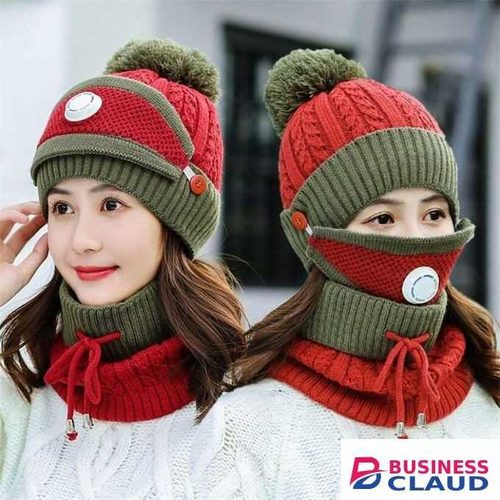 Kids Hat,Scarf And Mask Set
