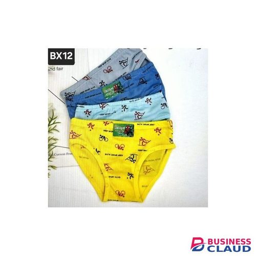 6Pack Long Lasting Pure Cotton Kids Boys Panties