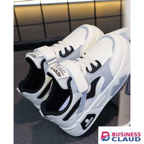 Kids new design black white sneakers