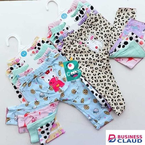 Baby GIRL Printed Cotton Pants, 5 Pack - Assorted TRAUSERS