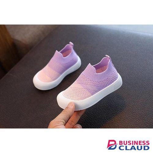Girls Breathable purple sneakers