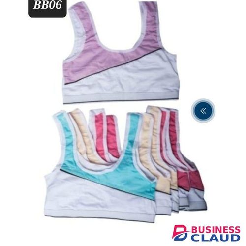 4pcs Flawless Pure Cotton Seamless Panties With free 2PCs Pure Cotton Teenage Girls Bra Top Bralletes