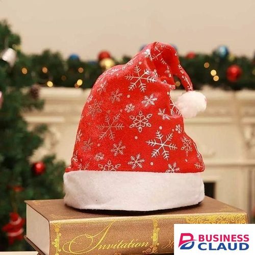 Fashion Unisex snowflake Santa Christmas Hat For Kids & Adults