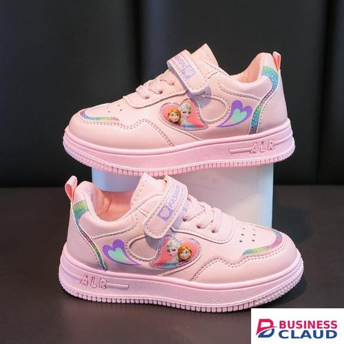 Elsa Girls Pink Cartoon Sneakers