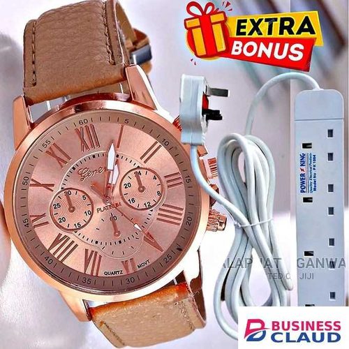 GENEVA Beauty Elegant Ladies Stylish Women’s Wristwatch // Power King Extension Cable
