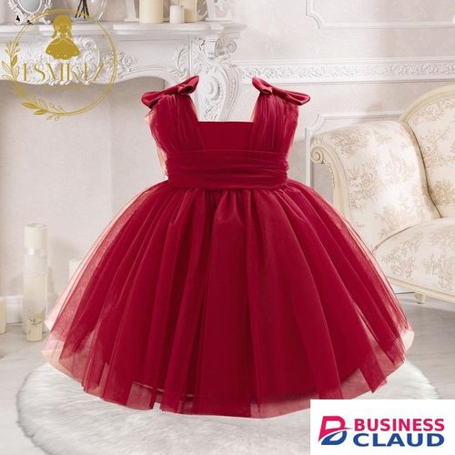 Toddler Baby Flower Girls Bowknot Tutu Dress Princess Wedding Birthday Gown
