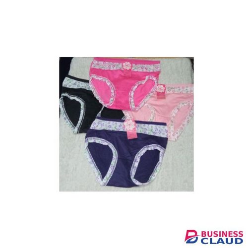 3pcs Girls Kids Panties Girly Color- 5-8yrs