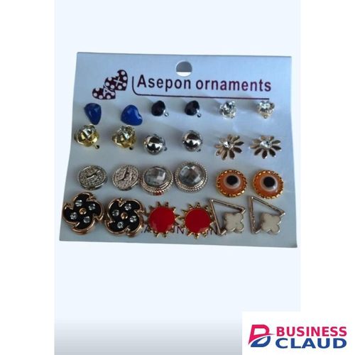 12 Pair Of Earrings