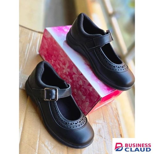 Girls High Quality Leather School Shoes