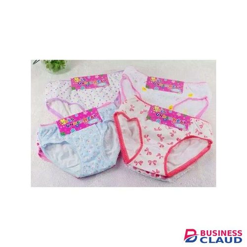3D Fashion 6 Pcs Classic Cotton Girls Panties