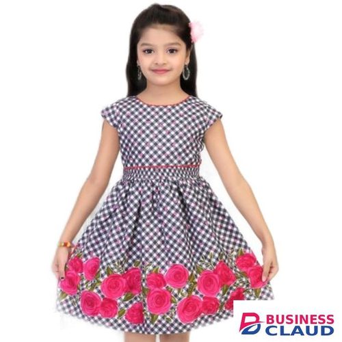 Capped Sleeves Floral Patterned Cotton Dress