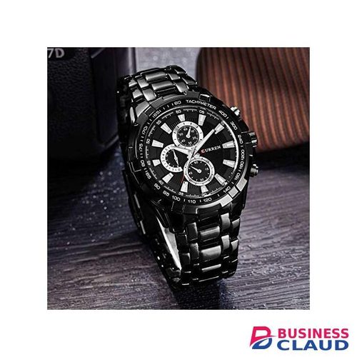 Curren 8023 Watch Men Military Sports Waterproof-Black