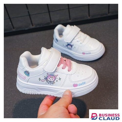 Kids Sneakers With Pink Laces