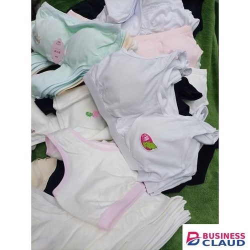 3PCs Cotton Teens Padded Boobtops