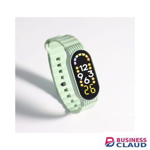 New LED Electronic Watch Sports Bracelet Led Display Digital Watch-Green