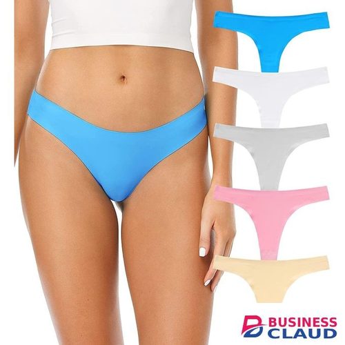 6PCS SEAMLESS SILK THONG PANTIES