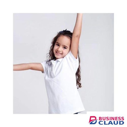 Kids' Classic White Polo Shirt – Short Sleeve