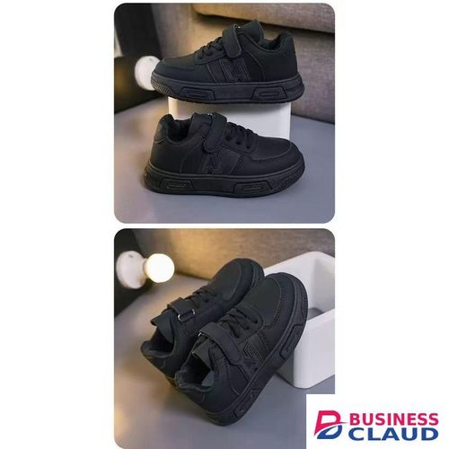 Stylish black sneakers