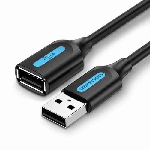 Vention USB 2.0 A Male to A Female Extension Cable 5M Black PVC Type under 1000 