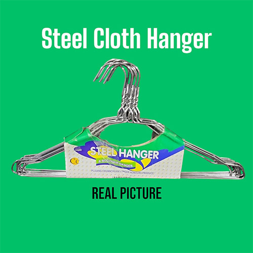 Stainless Steel Cloth Hanger - 100 pieces under 6000 