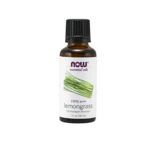 NOW Lemongrass Oil 100% Pure 30ml for stimulating & cleansing aromathe under 4000 