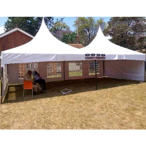 Budget-friendly high peak tent for 100 for festival in Plain White under 91000 
