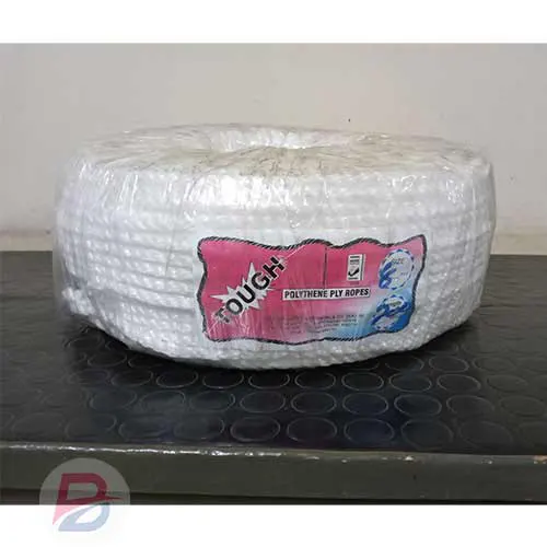 White 10mm Nylon Fibre Rope 200m