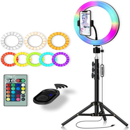 10 Inch RGB Ring Light with Tripod