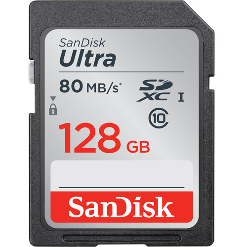128GB SanDisk camera memory card