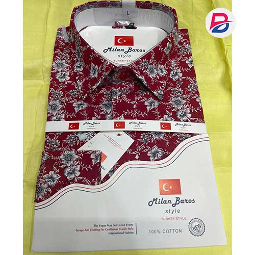 Slim Fit Official Long Sleeved Shirt 3 XL -Red