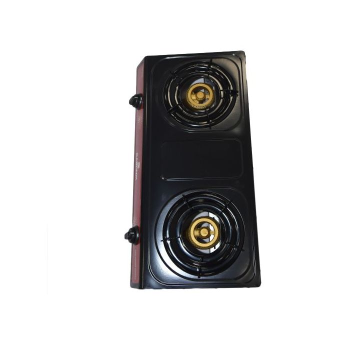 Rashnik RN-1509, 2 Burner Gas Stove - Black