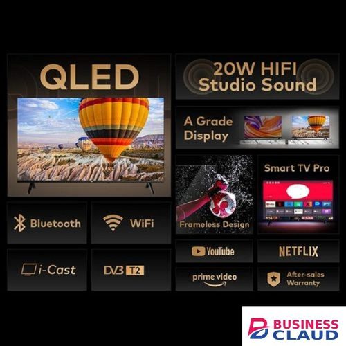 Free VITRON 43" INCH QLED FRAMELESS,BLUETOOTH FULL- HD SMART TV ANDROID TV NETFLIX ,YOUTUBE TELEVISION INBUILT DECODER , BUILT-IN WIFI, APP STORE 1GB-RAM 8GB-ROM 2*USB PORTS,3*HDMI+FREE 4 GIFTS warranty in Upper-hill