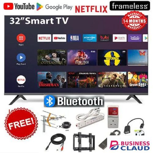 Free Vitron HTC3288QS 32" Inches QLED Bluetooth Connectivity TV Smart Android Television With Inbuilt Wi-Fi Connectivity, Inbuilt Decoder Netflix Youtube App Store + 8 FREE GIFTS (14 MONTHS WARRANTY ) warranty in Upper-hill