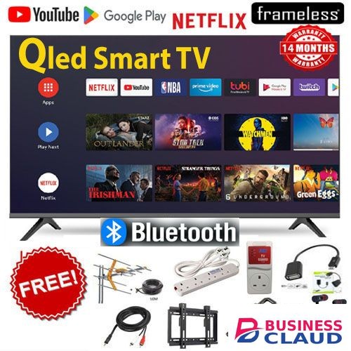 Free Vitron HTC3288QS 32" Inches QLED Bluetooth Connectivity TV Smart Android Television With Inbuilt Wi-Fi Connectivity, Inbuilt Decoder Netflix Youtube App Store + 8 FREE GIFTS (14 MONTHS WARRANTY ) warranty in Upper-hill