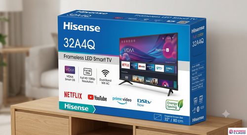 Free Hisense 32 inch Frameless Smart TV Full HD LED VIDAA Wifi AC Netflix/Youtube/Prime Video Energy Saving 32A4Q in Upper-hill