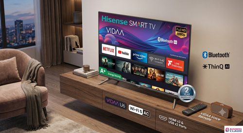 Free Hisense 32 inch Frameless Smart TV Full HD LED VIDAA Wifi AC Netflix/Youtube/Prime Video Energy Saving 32A4Q in Upper-hill
