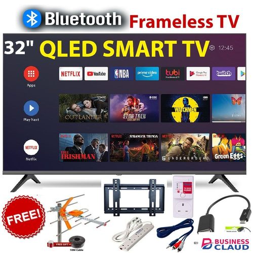 Free Solarmax 43" Inch Bluetooth Enabled FHD Frameless Smart Android TV Netflix Youtube Inbuilt Decoder warranty in Upper-hill