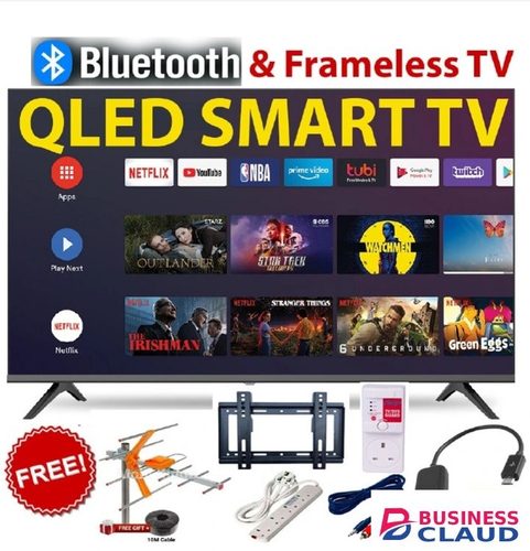 Free Vision Plus VP8832SW 32" Frameless HD Smart TV – Netflix/YouTube/500+ Apps, Inbuilt Decoder DVB-T2/S2, Bluetooth, Dolby Audio + Free Wall Mount (2YRS WRTY) in Upper-hill