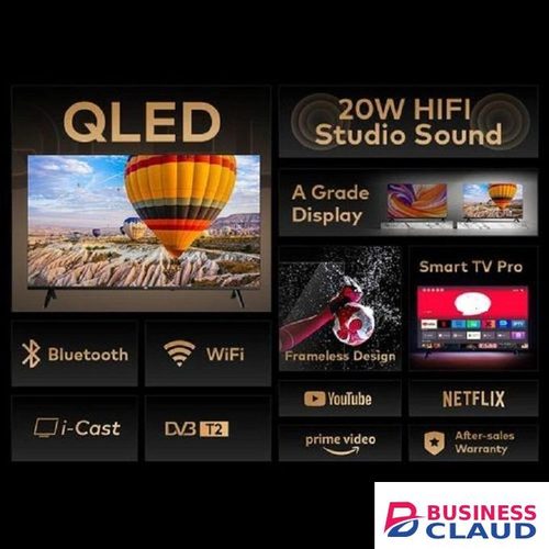 Local Free VITRON 43" INCH QLED BLUETOOTH ENABLED FRAMELESS FHD ICAST MIRRORING SMART TV ANDROID TV NETFLIX ,YOUTUBE TELEVISION INBUILT DECODER,BUILT-IN WIFI,APP STORE 1GB-RAM 8GB-ROM 2*USB PORTS,3*HDMI+8 GIFTS warranty in Upper-hill