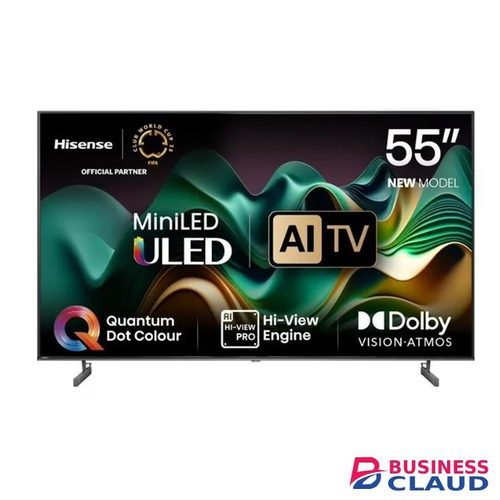 New Hisense 55 Inch U6 PRO Mini LED ULED 4K Smart TV, Dolby Vision HDR, Smart VIDAA OS, WiFi & Bluetooth + 2 Years Warranty (New Model) warranty in Wifi-app-store-inbuilt-decoder
