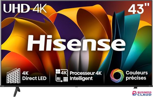 Free Hisense 43" Inch (2025 MODEL)A6 Series 4K UHD Smart VIDAA TV, Dolby Vision HDR, DTS Virtual X, Sports & Game Modes+FREE 360 BRACKET+TV GUARD in Kahawa-wendani