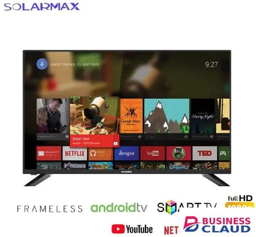 Free Solarmax 32"Inch Bluetooth Enabled Frameless Smart Android TV Inbuilt Decoder Netflix You tube Appstore +FREE TV Guard and Bracket in Upper-hill