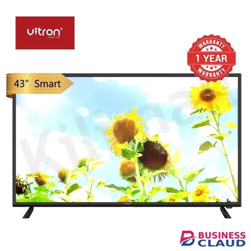 Free Vitron 43 inch Smart TV Android Television Full HD Frameless TV with Netflix Youtube Television 1G+8G HTC 4388FS Black 43 inch in Kahawa-wendani