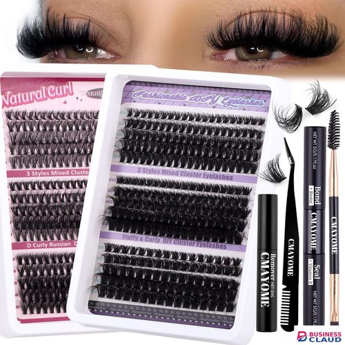 270pcs/300pcs Segmented false eyelash set, large capacity dense single cluster of false eyelashes（30D/40D/50D/60D/80D/100D）