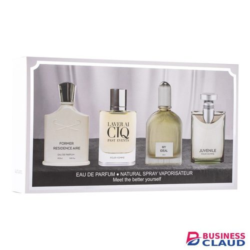 4 PCS Men Perfumes Eau De Parfum Set Long Lasting Perfume Set Silver Charm Mountain Spring Fresh Light Fragrance Perfumes 4 Different Aromas in Kenya-premium-incense-scent