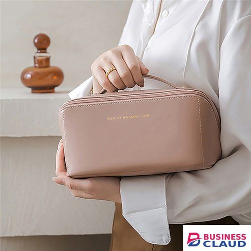 Large-Capacity Travel Cosmetic Bag Portable PU Makeup Bag/Box Pouch Women Waterproof Bathroom Washbag Multifunctional Toiletry Kit Storage Box